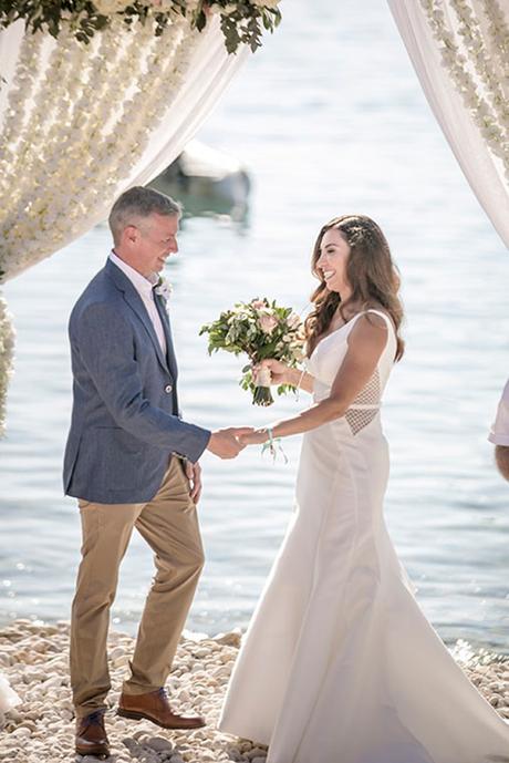 Romantic beach wedding in Kefalonia with amazing sea view │ Zoe & Warren