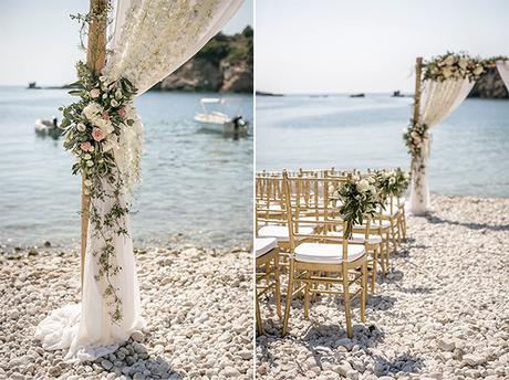 Romantic beach wedding in Kefalonia with amazing sea view │ Zoe & Warren