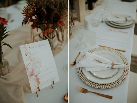 Rustic summer wedding in Nicosia with string lights and flowers in vivid colors | Joy & Pierre