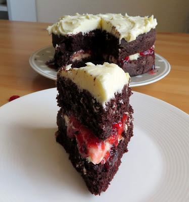 Dark Chocolate Layer Cake for Two