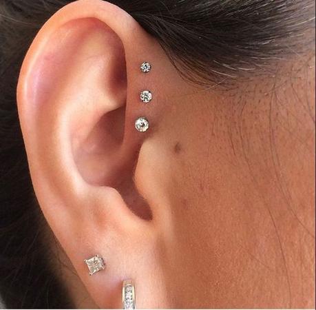 21 Forward Helix Piercing Examples with Piercing Guide (2020)