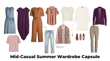 Mid-Casual Summer Wardrobe Capsule