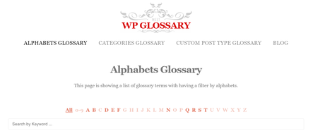 wp glossary