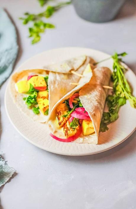 Veggie Shawarma with Marinated Tofu