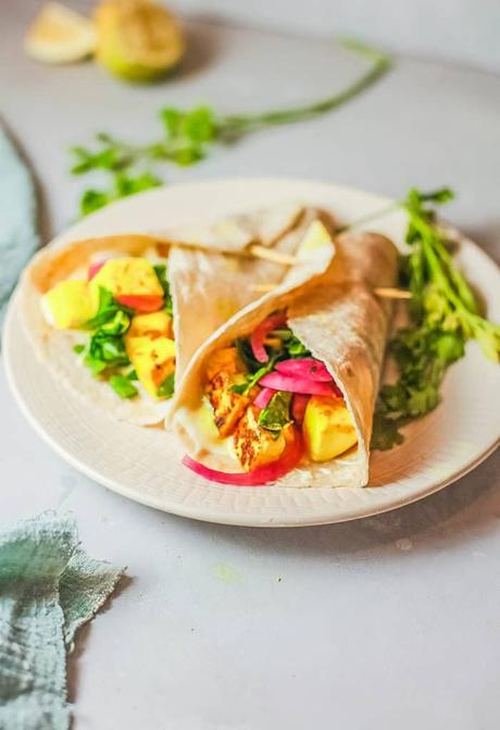 Veggie Shawarma with Marinated Tofu