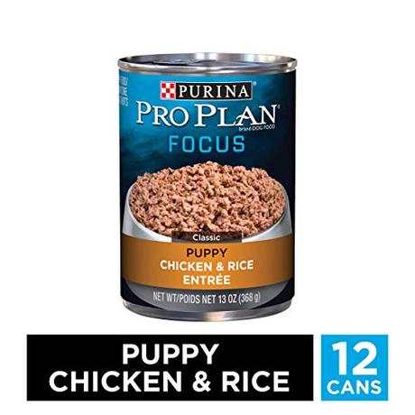 Purina Pro Plan Pate Wet Puppy Food, FOCUS Chicken & Rice Entree - (12) 13 oz. Cans