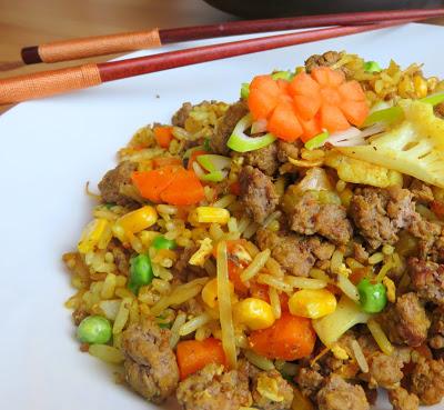 Curried Beef Fried Rice