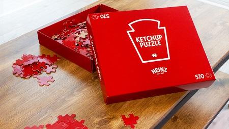 Heinz Ketchup Ridiculously Slow, All-Red Puzzle to Pass the Time