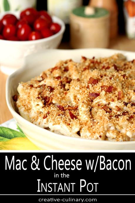 Instant Pot Macaroni and Cheese with Crispy Bacon
