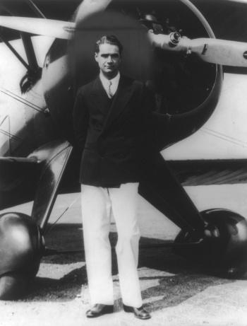 The Aviator: Leo’s Navy Jacket and White Slacks The Aviator: Leo’s Navy Jacket and White Slacks