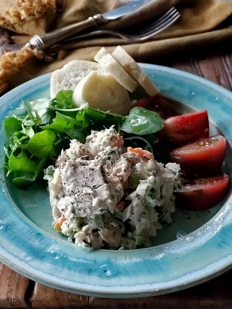 healthy fresh herb tuna salad