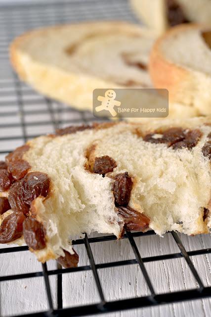 super soft moist cinnamon sultana raisin swirl bread