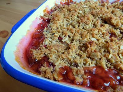 Strawberry & Rhubarb Crisp