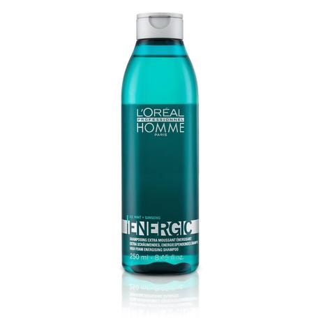 Best Shampoo for Natural Looking Hair Loreal Homme Energic Shampoo 250ml