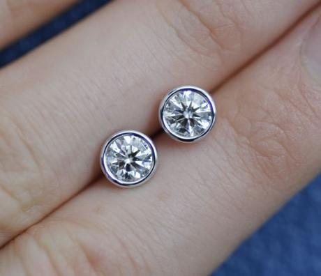 Handmade diamond studs