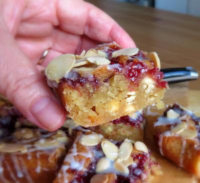 Small Batch Bakewell Blondies