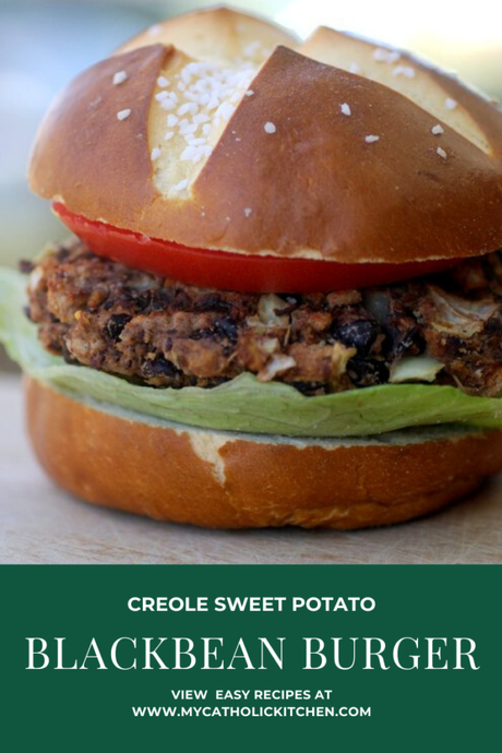 Creole Sweet Potato and Black Bean Burger