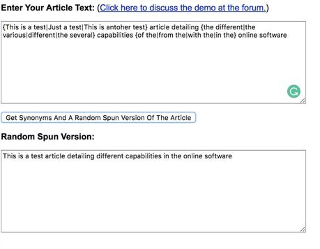 The Best Black Hat SEO Tools for 2020 Article Spinner Feature from Thebestspinner