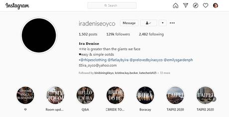 Ira's Instagram account