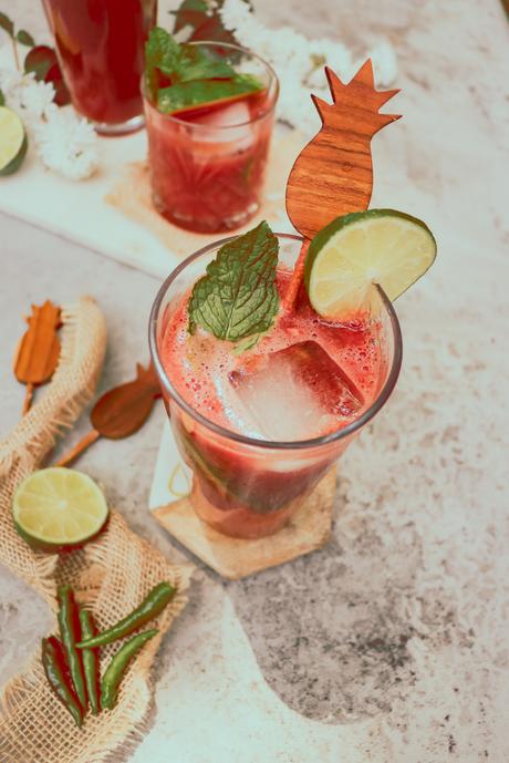 Chili Watermelon Agua Fresca- Summer Mocktail