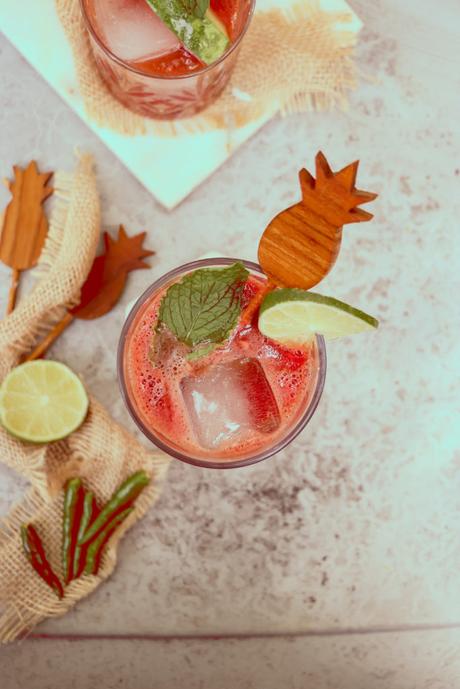 Chili Watermelon Agua Fresca- Summer Mocktail