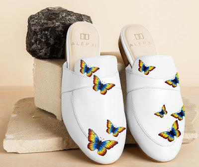 Shoe of the Day | Alepel Rainbow Pride Butterfly Mules