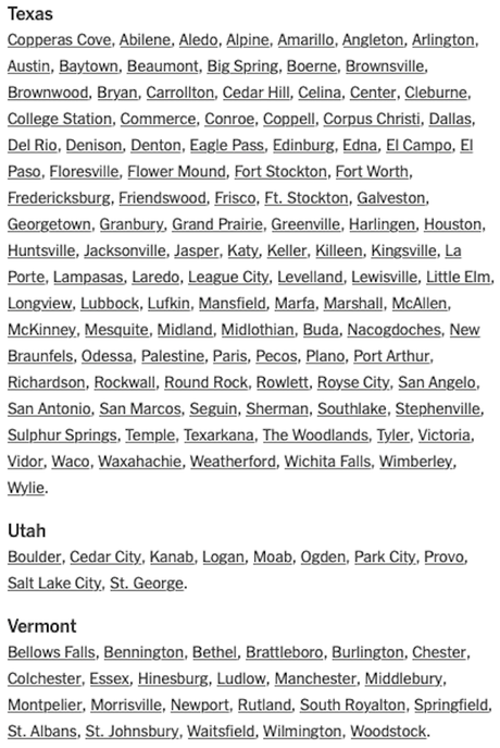 The Cities That Held Marches/Protests After Floyd's Murder