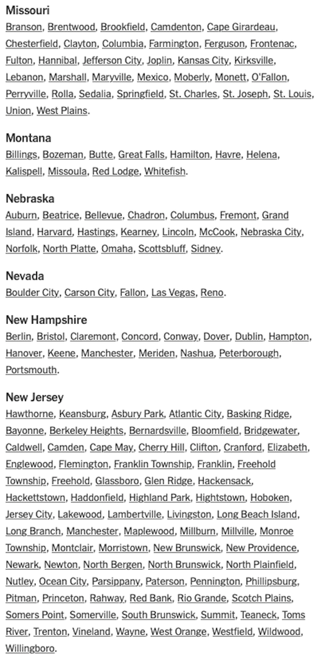The Cities That Held Marches/Protests After Floyd's Murder