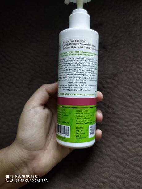 Mamaearth Onion Shampoo Review