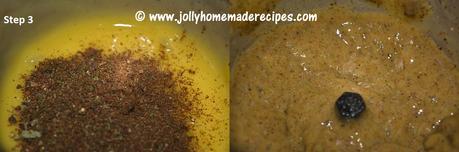 grinded spices in mango puree_step3