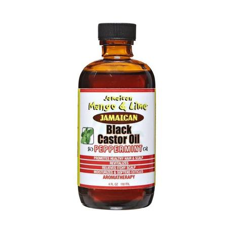 Jamaican Mango & Lime Black Castor Oil (peppermint) 4oz