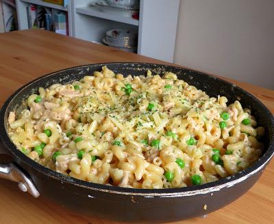 Cheesy Tuna Skillet Pasta