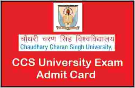 CCS University Exam Admit Card 2020 – Chaudhary Charan Singh University Admit Card