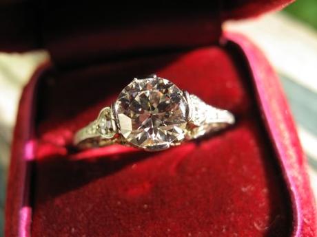 Heirloom diamond engagement ring