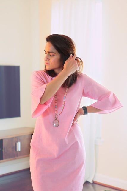 bhaane pink dress tanvii.com