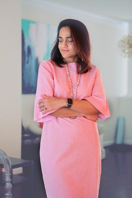 bhaane pink dress tanvii.com