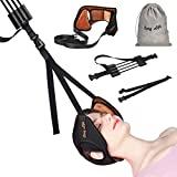 Image: Neck Head Hammock, Cosy Life Breathable Velvet Cervical Neck Traction Device, Neck Stretcher with Adjustable Straps and Durable Reinforced Elastic Cord for Helping Neck Back Pain Relief (Brown)