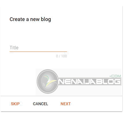 Install blogger blog