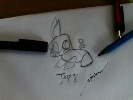 My Tepig Sketch (Sorry for the Drawing, I don’t have that skills enough to draw)
(c) Alphonse...