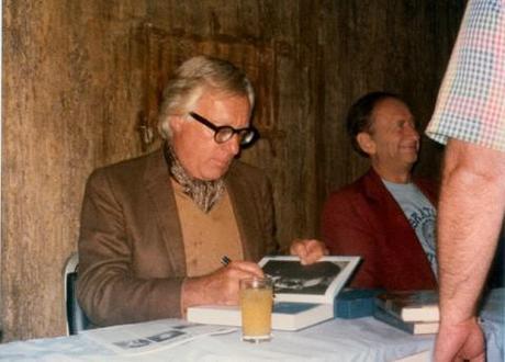 Ray Bradbury, the author, at a signing in 1977