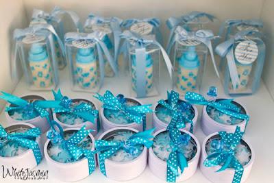 Lemon and Blue Baby Shower by Your Unique Party