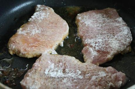 on home-style pork chops...