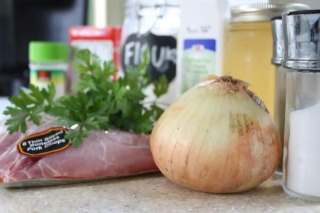 on home-style pork chops...