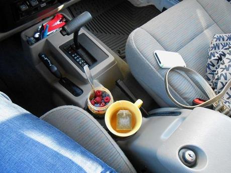 the most delightful {jeep} cup holders. ever.