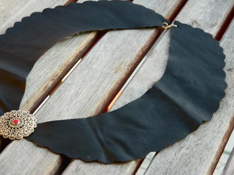 diy leather peter pan collar