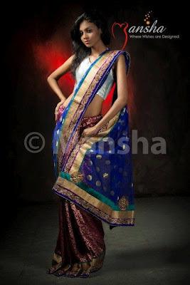 Eid ul Fitre Saree Complete Collection 2012 By Mansha Boutique