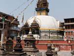 Shigha Bihar with Kathesimbhu Stupa and surrounding smaller stupas