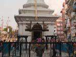 White five meter high Machhendranath Temple