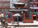 Sikha Narayan Temple with Rickshaw parked at the entrance