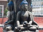 Buddha stone statues inside the Shigha Bihar